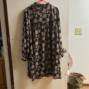 SHEIN Curve Floral Long Sleeve Dress